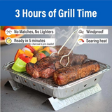 FireGo™ Pull-Start BBQ Grill