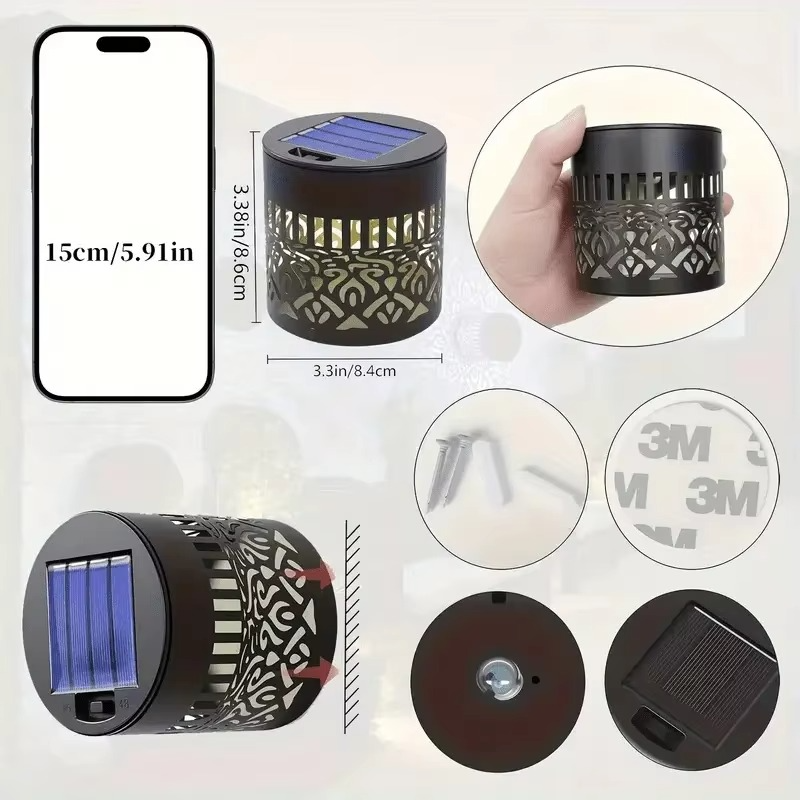 Seven-Color Changing Solar Wall Lamp
