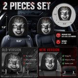 2 Pack Scary Headrest Covers for Cars