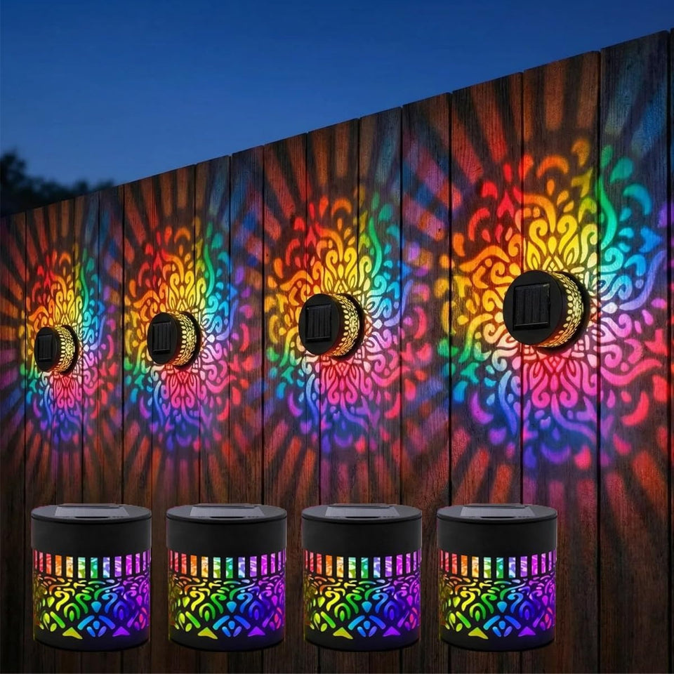 Seven-Color Changing Solar Wall Lamp